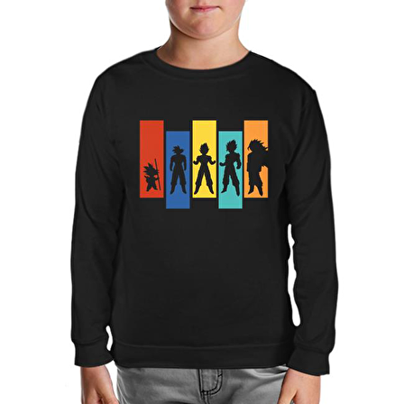 Dragon Ball - Fusion Siyah Çocuk Sweatshirt