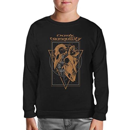 Dark Tranquillity - Skulls Siyah Çocuk Sweatshirt
