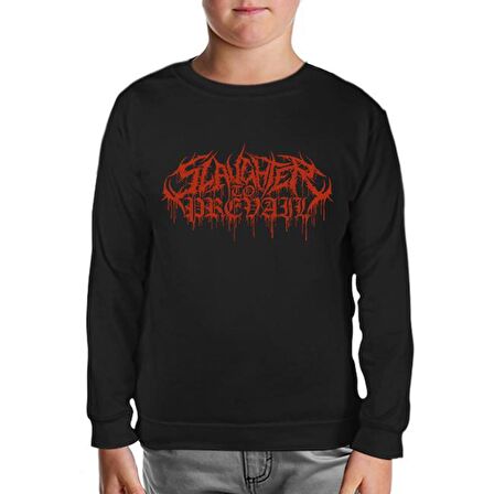 Slaughter to Prevail Logo Siyah Çocuk Sweatshirt
