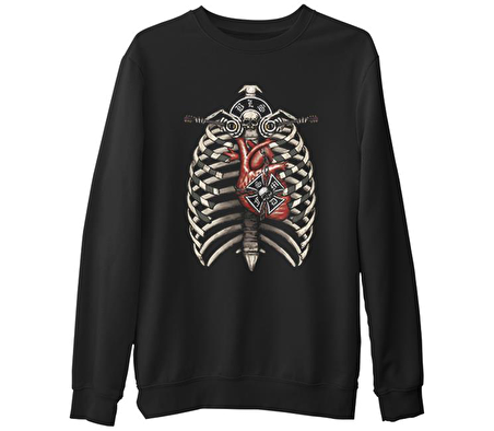 Black Label Society  Siyah Erkek Kalın Sweatshirt