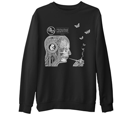 Soen - Cognitive  Siyah Erkek Kalın Sweatshirt