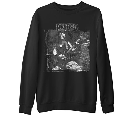 Pantera - Dimebag Scratch Siyah Erkek Kalın Sweatshirt