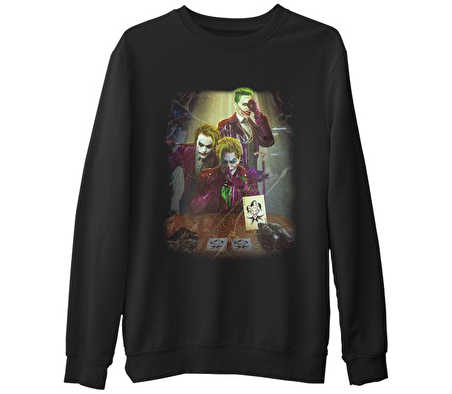 Joker - This One Siyah Erkek Kalın Sweatshirt