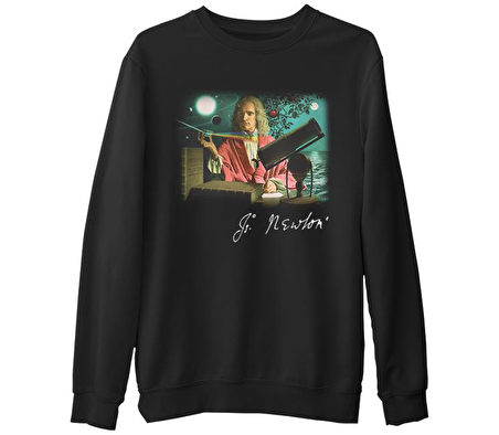 Newton  Siyah Erkek Kalın Sweatshirt
