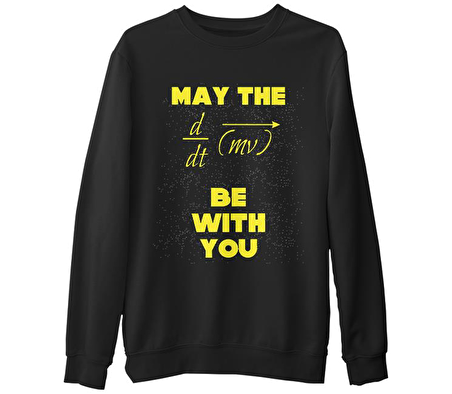 Star Wars - The Force Siyah Erkek Kalın Sweatshirt