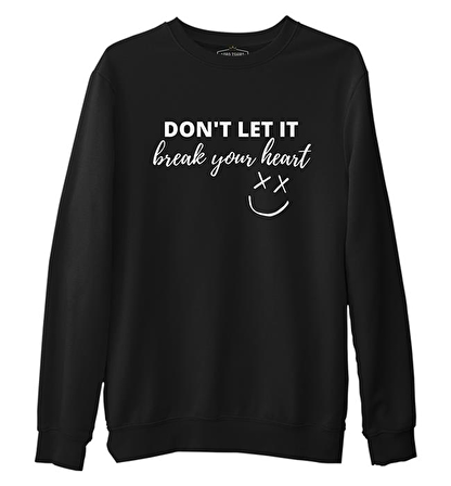 Louis Tomlinson - Break Your Heart Siyah Erkek Kalın Sweatshirt