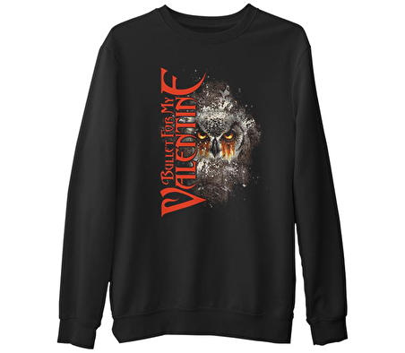 Bullet for my Valentine  Siyah Erkek Kalın Sweatshirt