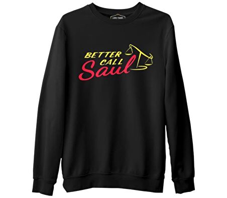 Better Call Saul Siyah Erkek Kalın Sweatshirt