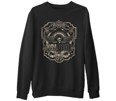 Volbeat  Siyah Erkek Kalın Sweatshirt