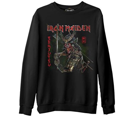 Iron Maiden - Senjutsu Siyah Erkek Kalın Sweatshirt