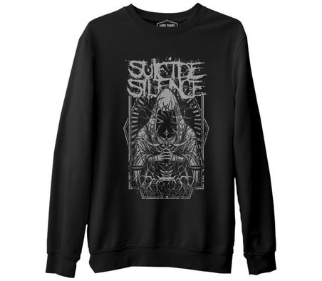 Suicide Silence - Roots Siyah Erkek Kalın Sweatshirt