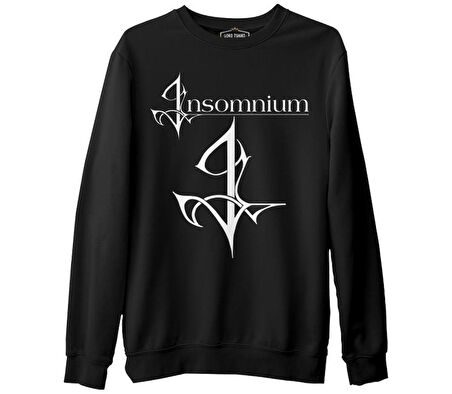 Imsomnium - I Logo Siyah Erkek Kalın Sweatshirt