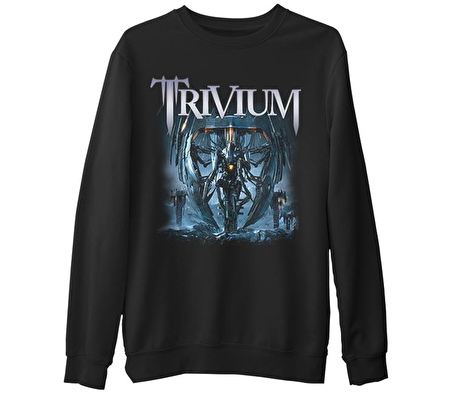 Trivium - Vengeance Falls  Siyah Erkek Kalın Sweatshirt