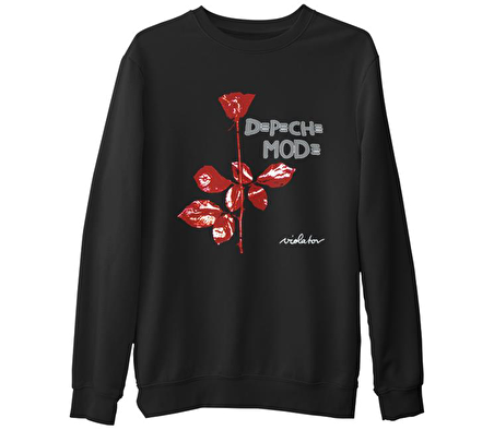 Depeche Mode - Violator  Siyah Erkek Kalın Sweatshirt