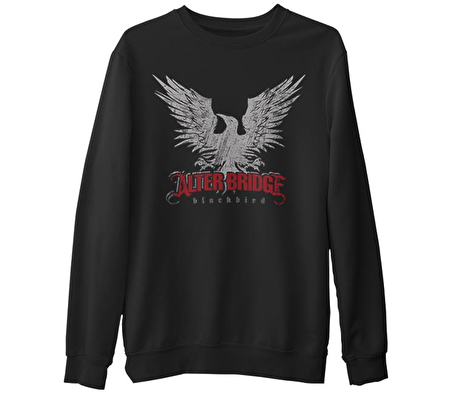 Alter Bridge - Blackbird  Siyah Erkek Kalın Sweatshirt