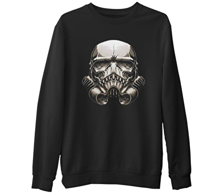 Star Wars - Trooper  Siyah Erkek Kalın Sweatshirt