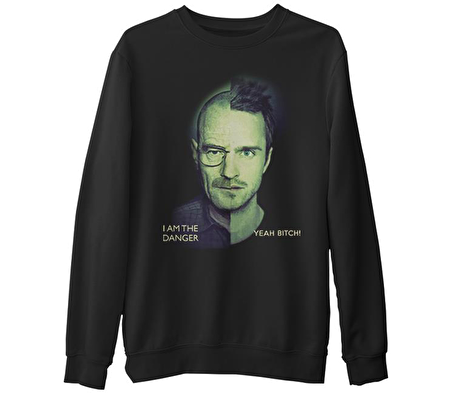 Breaking Bad - I am The Danger  Siyah Erkek Kalın Sweatshirt