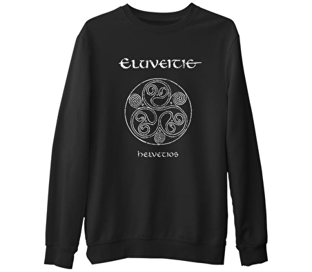 Eluveitie  Siyah Erkek Kalın Sweatshirt