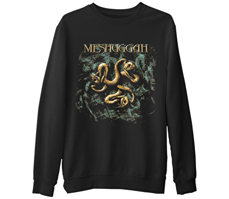 Mesuggah  Siyah Erkek Kalın Sweatshirt