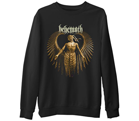 Behemoth  Siyah Erkek Kalın Sweatshirt