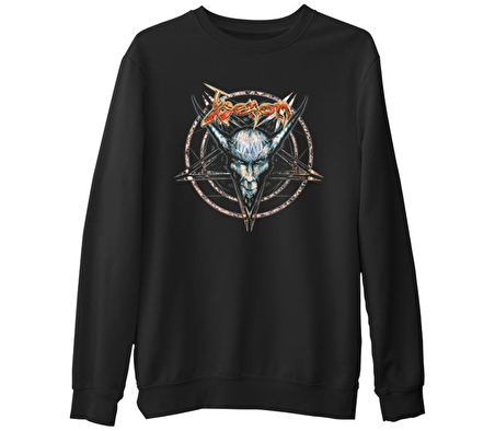 Venom  Siyah Erkek Kalın Sweatshirt