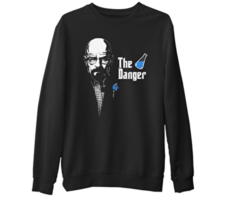Breaking Bad - The Blue Danger  Siyah Erkek Kalın Sweatshirt