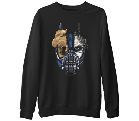 Joker Triology  Siyah Erkek Kalın Sweatshirt
