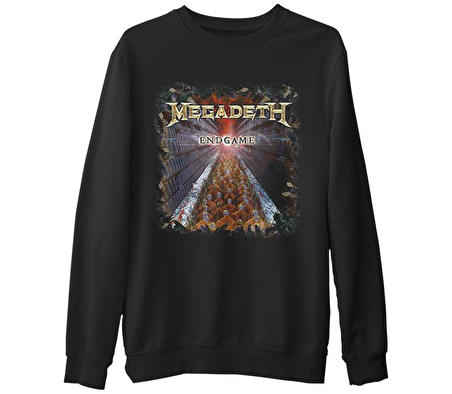 Megadeth - End Game  Siyah Erkek Kalın Sweatshirt