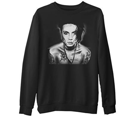 Black Veil Brides - Andy  Siyah Erkek Kalın Sweatshirt