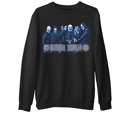 Dimmu Borgır - Grup  Siyah Erkek Kalın Sweatshirt