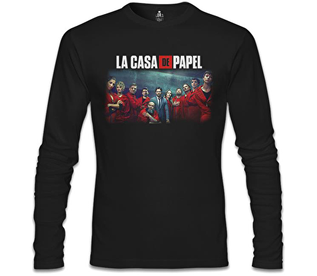 La Casa De Papel - All Siyah Erkek Sweatshirt