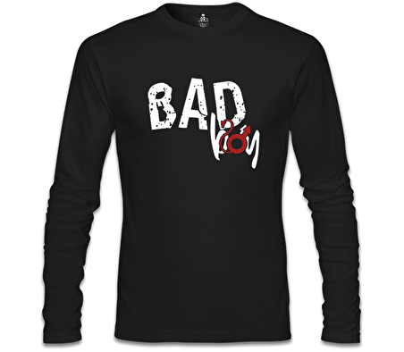 Bad Boy - Sin Siyah Erkek Sweatshirt