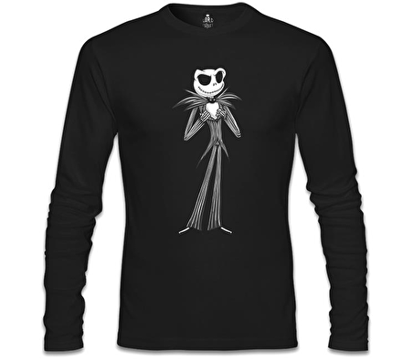 Jack Skellington - The Nightmare Siyah Erkek Sweatshirt