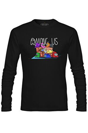 Among Us I Siyah Erkek Sweatshirt