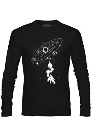 Galaksi Siyah Erkek Sweatshirt