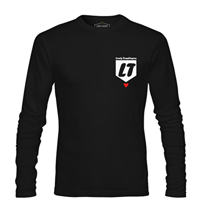 Louis Tomlinson - LT Siyah Erkek Sweatshirt