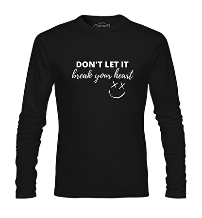 Louis Tomlinson - Break Your Heart Siyah Erkek Sweatshirt