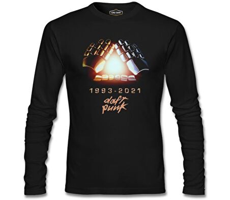 Daft Punk - 1993-2021  Siyah Erkek Sweatshirt
