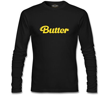 BTS - Butter Siyah Erkek Sweatshirt
