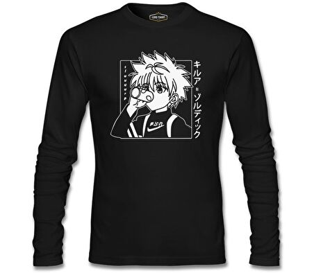 Hunter X Hunter - Killua Zoldyck Siyah Erkek Sweatshirt