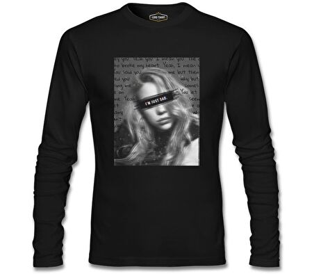 Billie Eilish - I'm just Sad Siyah Erkek Sweatshirt