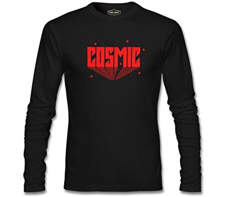 Cosmic Stars Siyah Erkek Sweatshirt