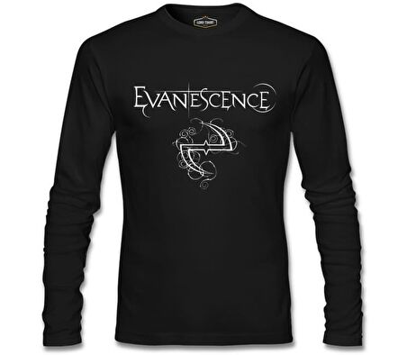 Evanescence Logo II Siyah Erkek Sweatshirt