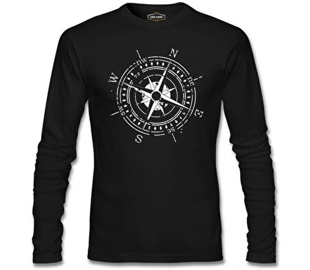 Pusula II Siyah Erkek Sweatshirt