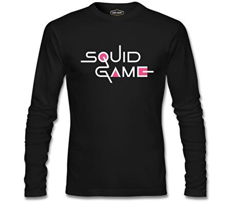 Squid Game-Logo Siyah Erkek Sweatshirt