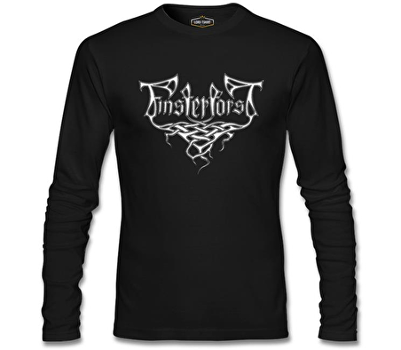 Finsterforst - Logo Siyah Erkek Sweatshirt