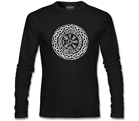 Viking - Logo Zincir Siyah Erkek Sweatshirt