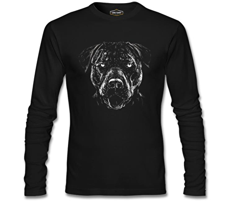 Hayvan - Köpek the Danger Siyah Erkek Sweatshirt
