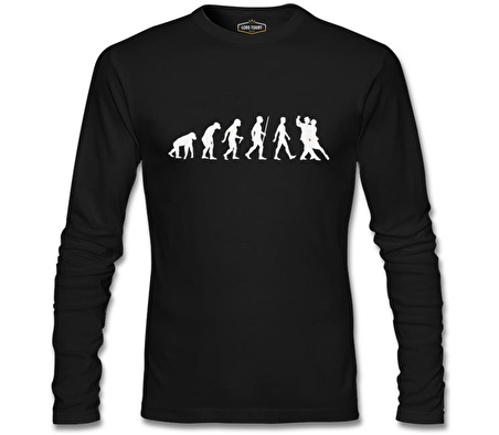 Evolution of Dance - Tango Siyah Erkek Sweatshirt