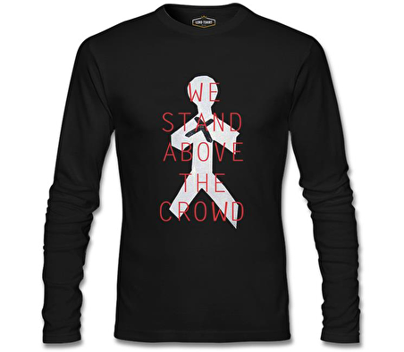 Three Days Grace - Stand Above Siyah Erkek Sweatshirt